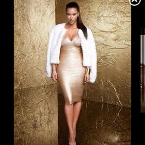 Kardashian Kollection sz xs Fur Coat